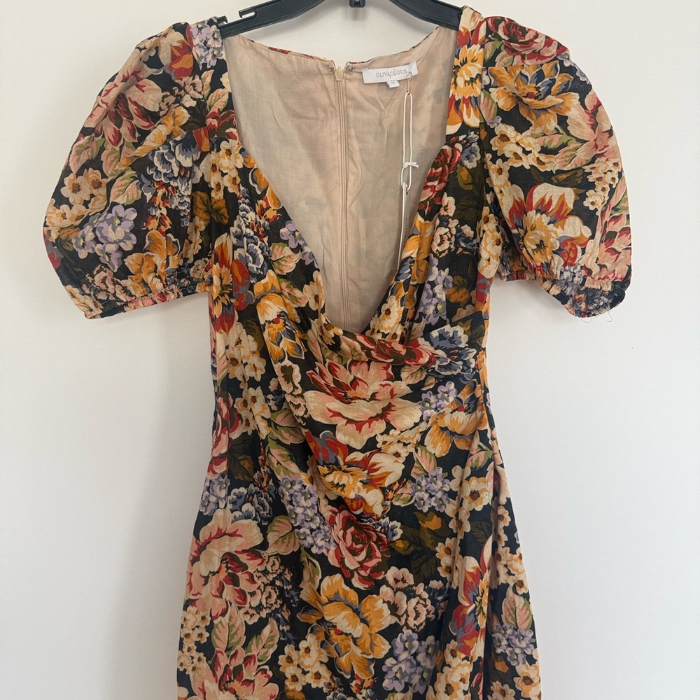 NWT Olivaceous Multicolor Floral Mini Dress - Picture 2 of 5